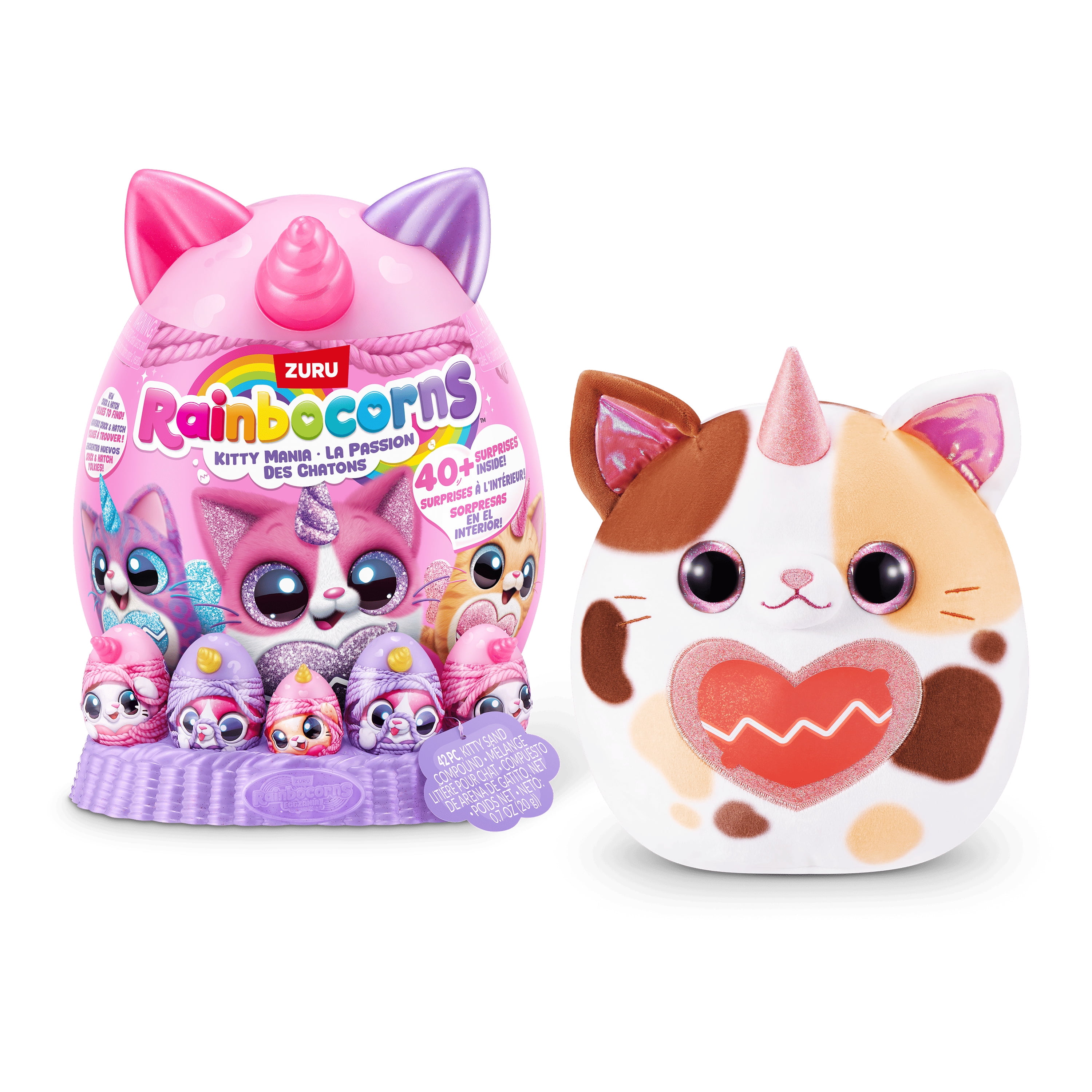 Rainbocorns Kitty Mania by ZURU, Plush Toy for Girls