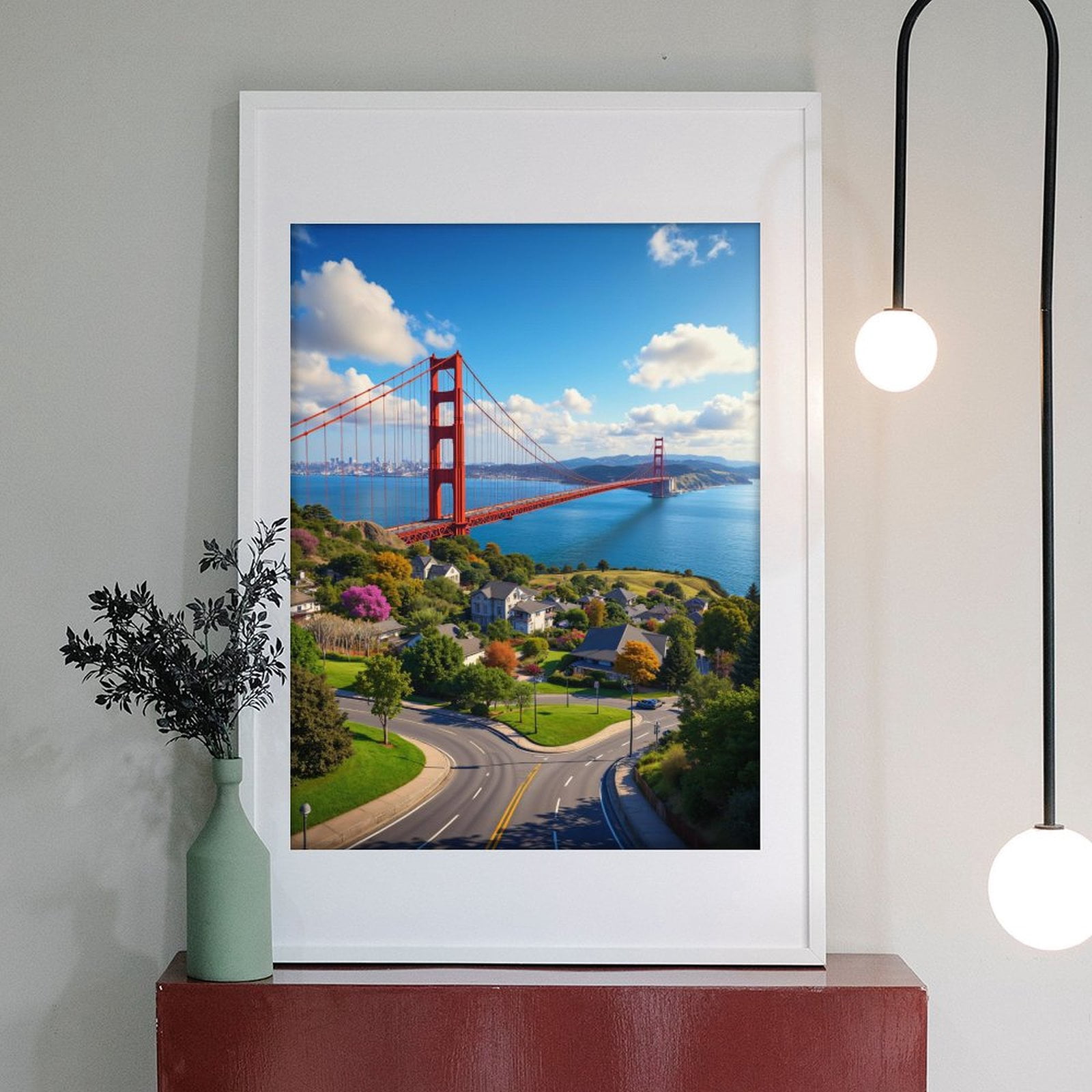 Diamond Art Kit for Adults, Golden Gate Bridge Scenic View Diamond Painting for Adults Beginners, 5D DIY Diamond Art Painting Kits, Colorful Diamond Painting Craft for Home Decor 12x16
