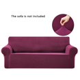 thumbnail image 1 of Stretch Sofa Slipcover Elastic Couch Cover Washable Furniture Protector 1 Protector Exquisite for Kids Pets, Wine Red, 1 of 9
