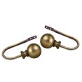 thumbnail image 2 of Domovina Elias Curtain Holdback Pair-Color:Antique Brass, 2 of 2