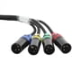 thumbnail image 2 of Conexión de Estudio y Escenario de Red Múltiple XLR de 4 Canales y 3 Pines, Cable XLR Macho y Hembra Audio de Escenario RJ45 (NE8F-S4M), 2 of 5