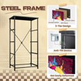 thumbnail image 4 of Soccer Dresser for Bedroom with 4 Storage Drawers Vibrant Graffiti Soccer Ball Explosive Paint Splatters Dressers Chest of Drawers Steel Framed Fabric Closet Organizers for Kids Boys Dorm Entryway, 4 of 8