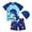 A, variant on BULLPIANO Kids Boys Two Piece Swimsuit Bathing Suit Short Sleeve Sunsuit Swimwear Set with Cap, 1-6 Years