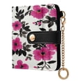 thumbnail image 2 of Small Wallet For Women Bifold Leather Pocket Coin Credit Card Holder With RFID Blocking Flowers Pattern, 2 of 6
