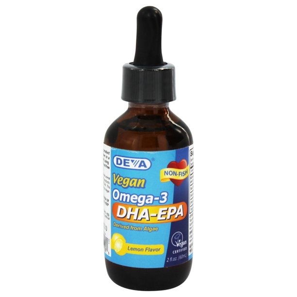 Deva Nutrition Liquid Omega3 DHAEPA Vegan Lemon 2 fl. oz.