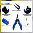 thumbnail image 4 of SPEEDWOX Mini Chain Nose Pliers Needle Nose 4 Inches Flat Smooth Jaw Pliers Miniature Pliers Micro Pocket Plier Small Jewelry Making Bending Wire Work Craft Beading Hobby Tools, 4 of 7