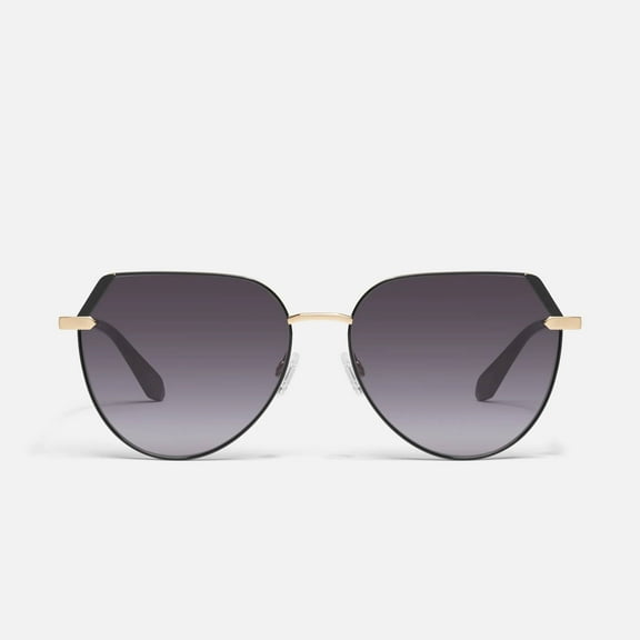 Quay Australia Main Character Sunglasses Black Gold Smoke