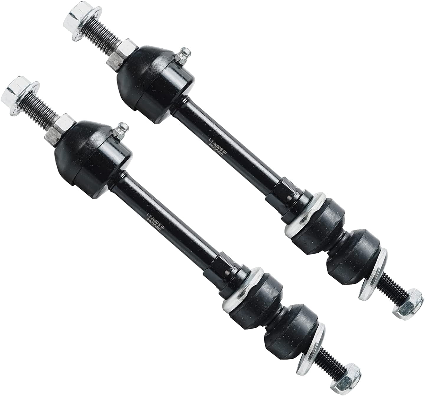 Detroit Axle - Front 12pc Suspension Kit 4WD Ford F-150 Lincoln Mark LT 2005 2006 2007 2008, 4 Upper and Lower Control Arms 2 Sway Bars 4 Outer & Inner Tie Rods 2 Boots Replacement