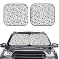 thumbnail image 2 of Kll Nautical Themed Simple Anchors Windshield Sun Shade 2-Piece Foldable Car Front Window Sunshade For Most Sedans Suv Truck - Auto Sun Blocker Visor Protector Blocks Max Uv Rays - Large, 2 of 7