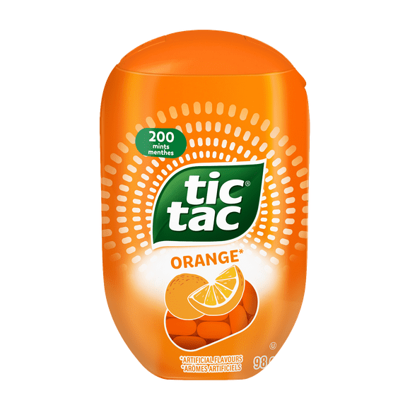 Menthes TIC TAC®, Orange, Bonbons à la menthe 200 pilule, 98g