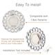 thumbnail image 2 of 168 mm Car Rim Center Cap Hub Center Cap Hub Center Cap 9155L169 for BBS RS 247L169 09.24.028,4PCS, 2 of 5