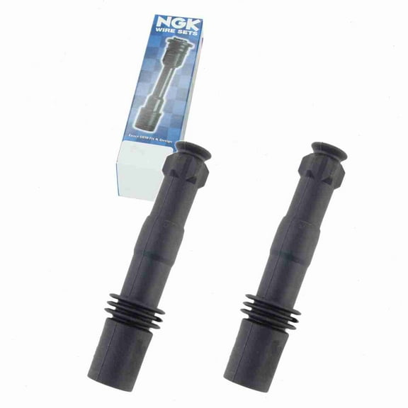 2 pc NGK 58943 Ignition Coil Boots for 146042 175-1035 35-7028 36-2046 671-6269 702465 SPB135 SPP71 SPP71E Direct Spark Plug Wire