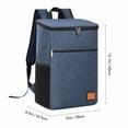 thumbnail image 3 of Insulated Cooler Backpack Leak Proof Insulated Bag Adult Lunch Bag for Work Travel Picnic Hiking Navy Oxford Cloth, 3 of 5