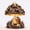 Nativity, variant on 2026 Magical Christmas Mushroom Lamp, Rustic Tabletop Decor with Santa Claus Hedgehog and Snowy Pinecone Berry Details, Whimsical Holiday Centerpiece