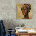 thumbnail image 3 of Epic Graffiti 'African Face II' by Silvia Vassileva, Canvas Wall Art, 26"x26", 3 of 8