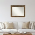 thumbnail image 5 of Amanti Art Beveled Wood Wall Mirror - Alexandria Rustic Brown Frame Alexandria Rustic Brown Outer Size: 34 x 28 in, 5 of 5