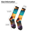thumbnail image 2 of Xecao Colorful Textured Chihuahua Print Compression Socks for Both Men And Women for Running, Travel, Flight, Nurse, 2 of 6