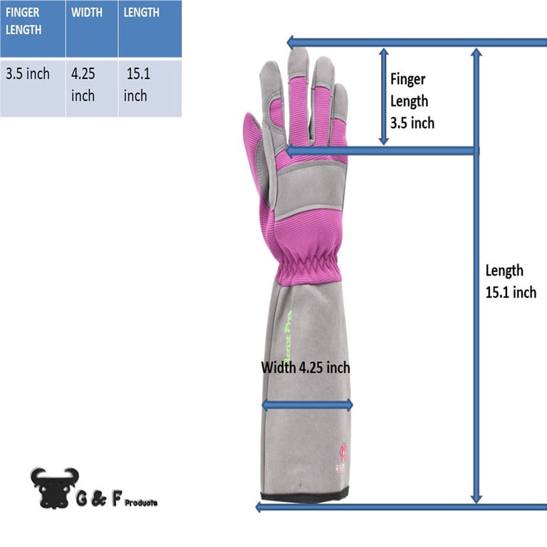 Women's Thorn-Resistant Rose Gardening Gloves with Forearm Protection photo 2