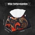 thumbnail image 5 of Cauagu Fiery Floral Pattern for Large Tissue Box Cover Rectangular–Plus Size Rectangle Tissue Box Holder Long Tissue Holder for Bathroom/Car/Office Decor 7.9X4.9X4.9'', 5 of 7