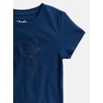 thumbnail image 3 of Wonder Nation Girls Embroidered Graphic Tee with Short Sleeves, Sizes 4-18 & Plus, 3 of 3