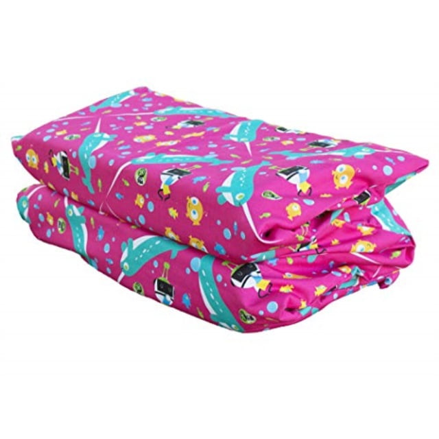 kindermat pbs kids full cover sheet, pillowcase style sheet fits basic