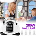 thumbnail image 3 of Keyohome Uv Nail Lamp Uv Light for Gel Nails 280W Nail Curing Lamps Automatic Sensor Nail Dryer Light with 4 Timer Setting,White,66 Led Light, 3 of 11