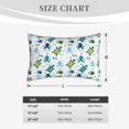thumbnail image 4 of Gukieu Cartoon Sea Creatures Print Plush Pillow Cover, Hidden Zipper Pillow Protector without Pillow Core, Suitable for Bedroom, Office, Car Decoration-16"x24", 4 of 6