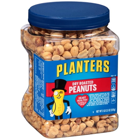 Planters Dry Roasted Peanuts Party Size, 34.5 oz (978 g)