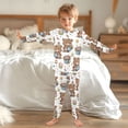 thumbnail image 6 of Dailycode Cotton Pajama Set Snug Fit Long Sleeve Top and Pants for 18M-8Y Cartoon Bear and Flower Bucket, 6 of 7