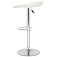 thumbnail image 5 of SAFAVIEH Kemonti Square Swivel Low Back Bar Stool, White, 5 of 7