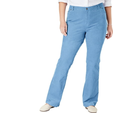 Woman Within Plus Size Petite Stretch Corduroy Bootcut Jean