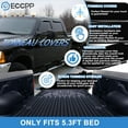 thumbnail image 6 of ECCPP 5.3FT Truck Bed Cover Kit Soft Tri-Fold Tonneau Cover For Chevrolet Colorado 2004-2011,for GMC Canyon 2004-2011,for Isuzu i-350 2006,for Isuzu i-370 2007-2008 - Only Fits 5'3"FT Ttuck Bed, 6 of 6