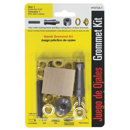 Handi Grommet - Lord and Hodge Inc. #1 Brass Handi-Grommet Kits 24 Count