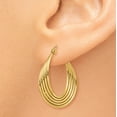 thumbnail image 3 of Boucles d'Oreilles Créoles Rondes en Or Jaune 14 K, 3 of 8