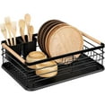 thumbnail image 1 of Dish Drainer Rack - Plate, Silverware, Pots and Pans Drying Rack for Kitchen with Beechwood Handles, 1 of 5
