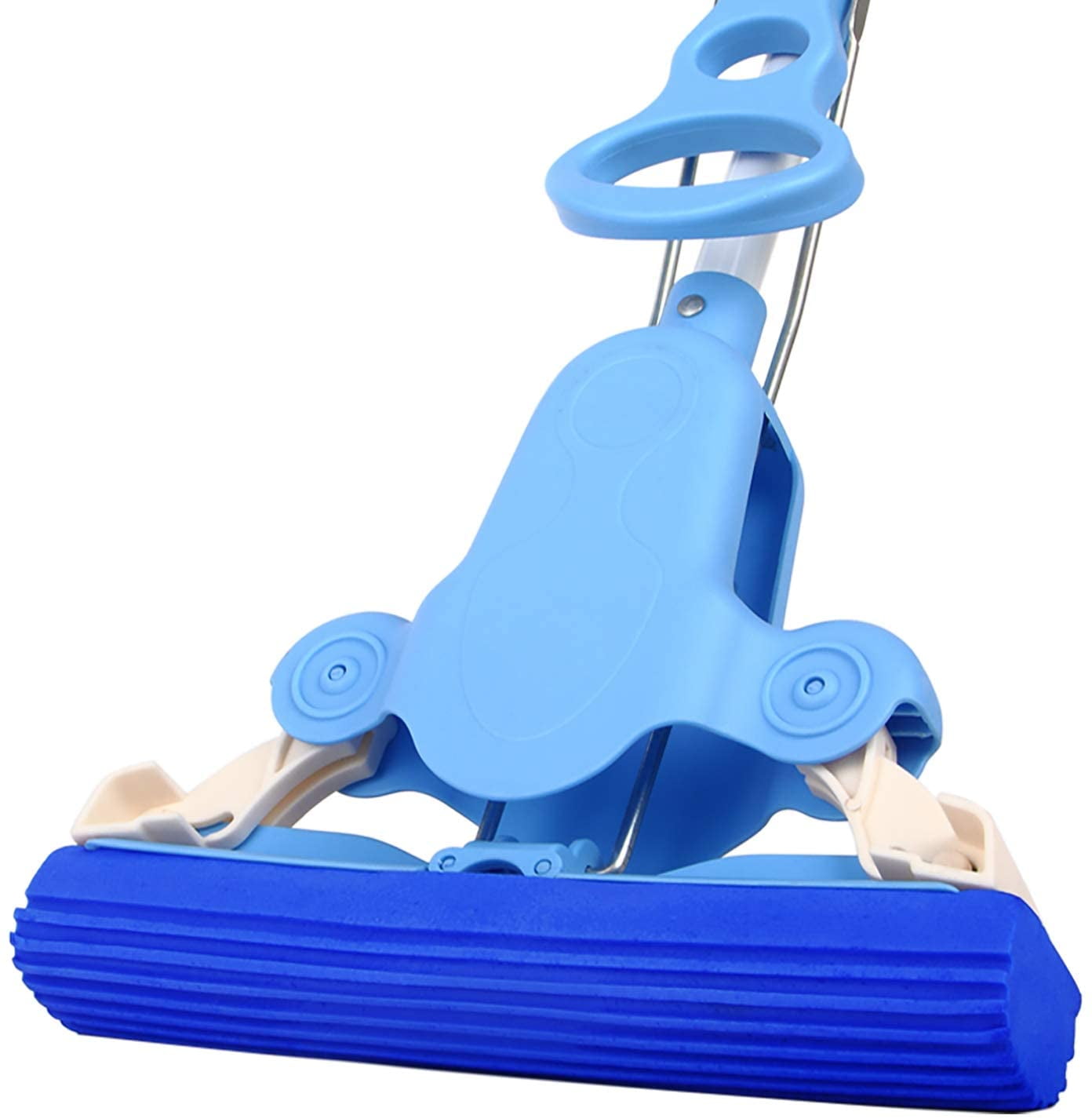 MR.SIGA Sponge Mop with Sponge Head Telescopic Blue - Walmart.com