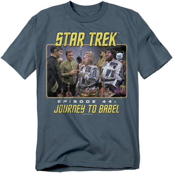 Star Trek Men's Journey To Babel T-shirt XX-Large Slate