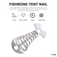 thumbnail image 4 of 6pcs Fishbone Floor Nail Viento Cuerda Peg Hebilla Fishbone Tienda Fijación Hebilla, 4 of 5