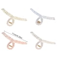 thumbnail image 3 of Plastic Hair Claw Clip Grip Thin Design Compact Travel Friendly Tool For Daily Styling Needs, 3 of 8