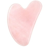 rosenice Gua Sha Facial Tools Guasha Tool Gua Sha Jade Stone for Face Skincare Facial Body Acupuncture Relieve Muscle Tensions Reduce Puffiness Festive Gifts (Pink)