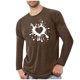 thumbnail image 2 of Amzcrzy - Sudadera Deportiva Para Hombre, Diseño De Pijama Estampado, Manga Larga, Cuello Redondo, Color Marrón, Talla L, 2 of 4