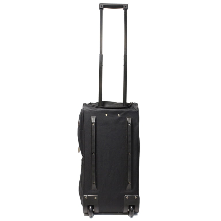 Hipack Deluxe 22-inch Carry-on Rolling Duffle Bag - Black