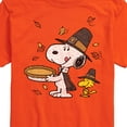 thumbnail image 3 of Peanuts - Thanksgiving Scene - Men's Short Sleeve Graphic T-Shirt, 3 of 6