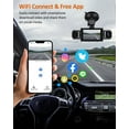 thumbnail image 4 of 4  WiFi Dash Cam with 32GB Card, 4 * 1080P Dash Camera for  Front and Rear Left Right,3"IPS Screen Dashcam with 360?  APP Control, 24H/7 Parking Mode,Night Vision G-Sensor, 4 of 6