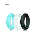 thumbnail image 4 of Spencer Silicone Stackable Wedding Rings, 10 Color Set, 5.5mm Width, Includes 10 Pcs, 4 of 8