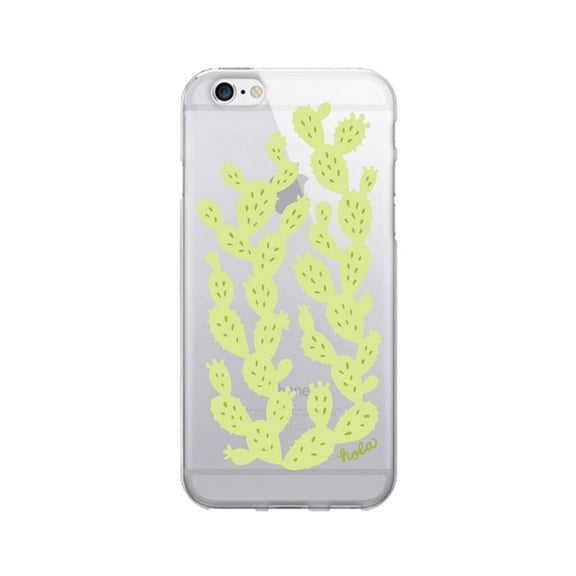 OTM Prints Clear Phone Case, Prickly Pear Green - iPhone 6 Plus/7 Plus