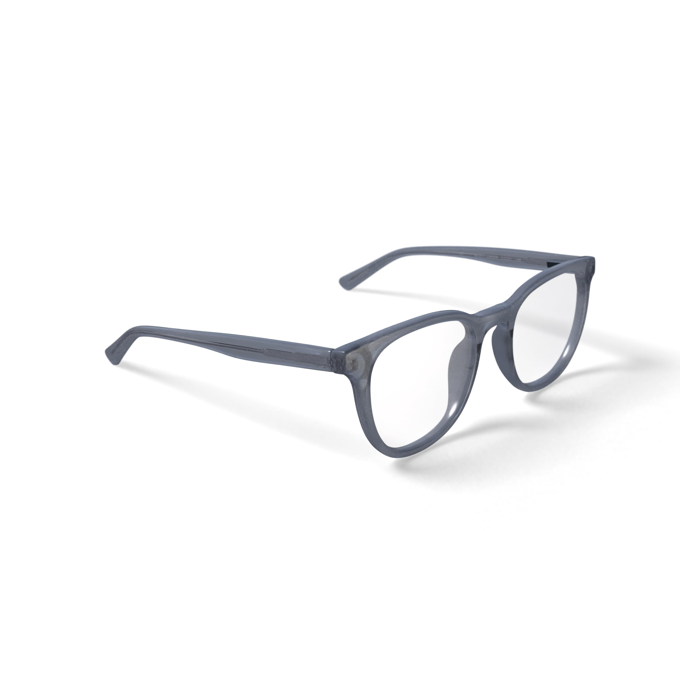 Bio Eyes Women's Linden Round Prescription Eyeglasses with Case, Crystal
