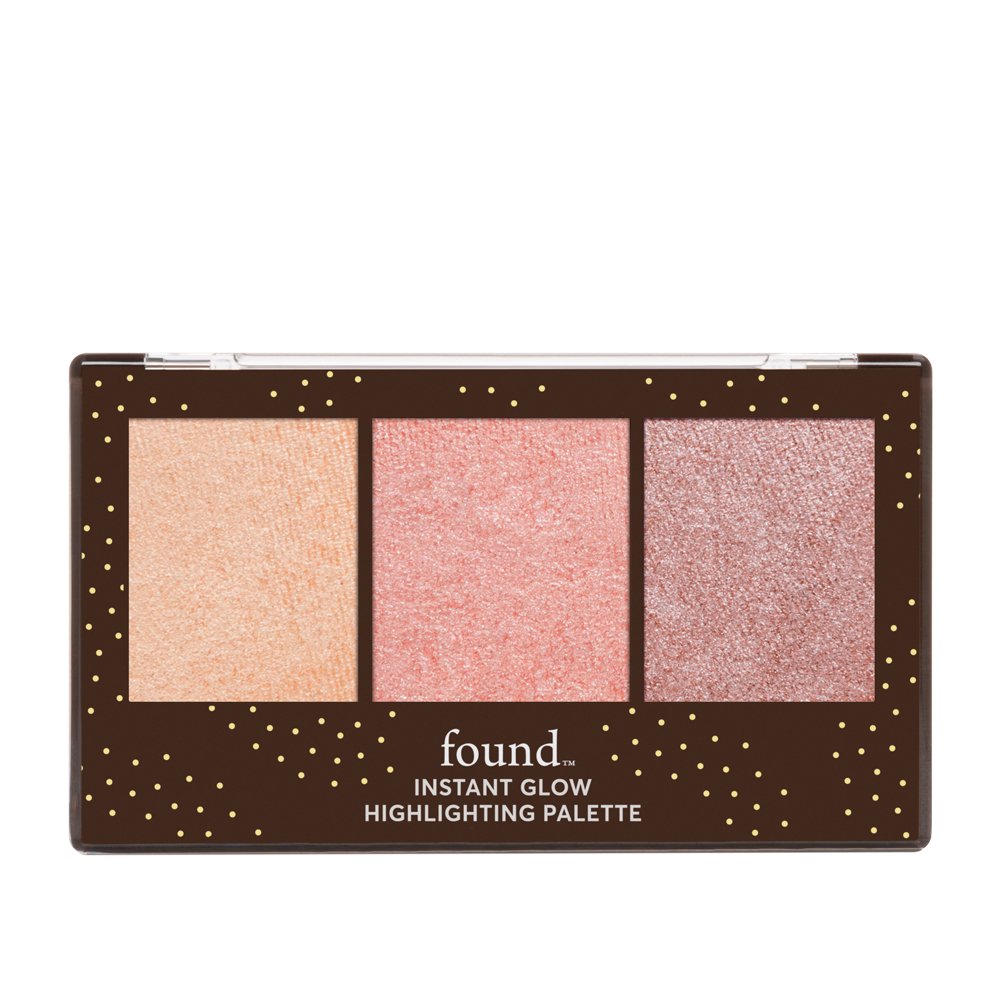 FOUND Instant Glow Highlighting Palette with Pomegranate, 05 Luminous Glow, 0.42 fl oz Walmart