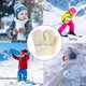 thumbnail image 5 of BEMS-(Blanco apagado Talla: M)Guantes de punto para niños Mitones Moda para mujer Felpa de punto Corte torcido Dedos engrosados Más guantes de lana Mitones Guantes térmicos para bebés Invierno, 5 of 5