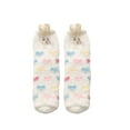 thumbnail image 2 of QLEICOM Socks for Women,Non-Shedding Fleece Socks with Christmas Print and Antiskid Grips Plush House Socks Provide Maximum Warmth for Indoor Winter Comfortable White, 2 of 3